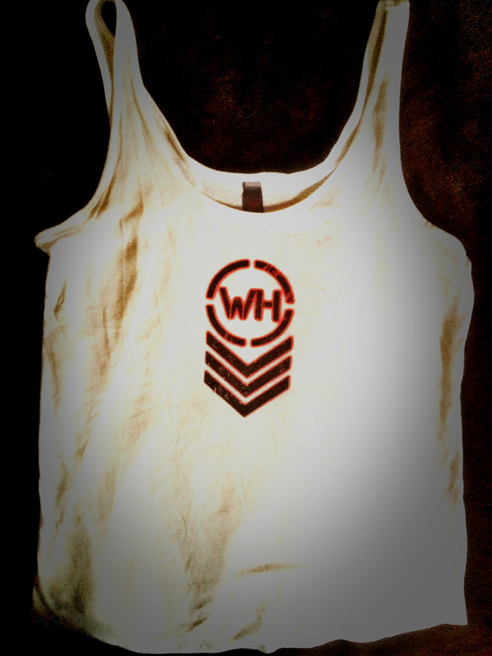 White Women's Tank Top WH Badge Logo